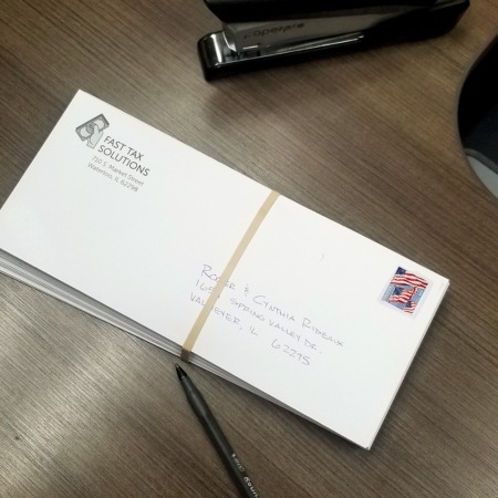 Custom printed #10 business envelopes. Black Ink - FoldersandEnvelopes.com
