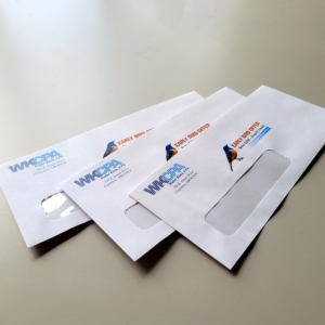 Custom printed #10 single window envelopes. Full Color - FoldersandEnvelopes.com