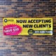 Custom Vinyl Banner 2x6-feet, Color Printing - FoldersandEnvelopes.com