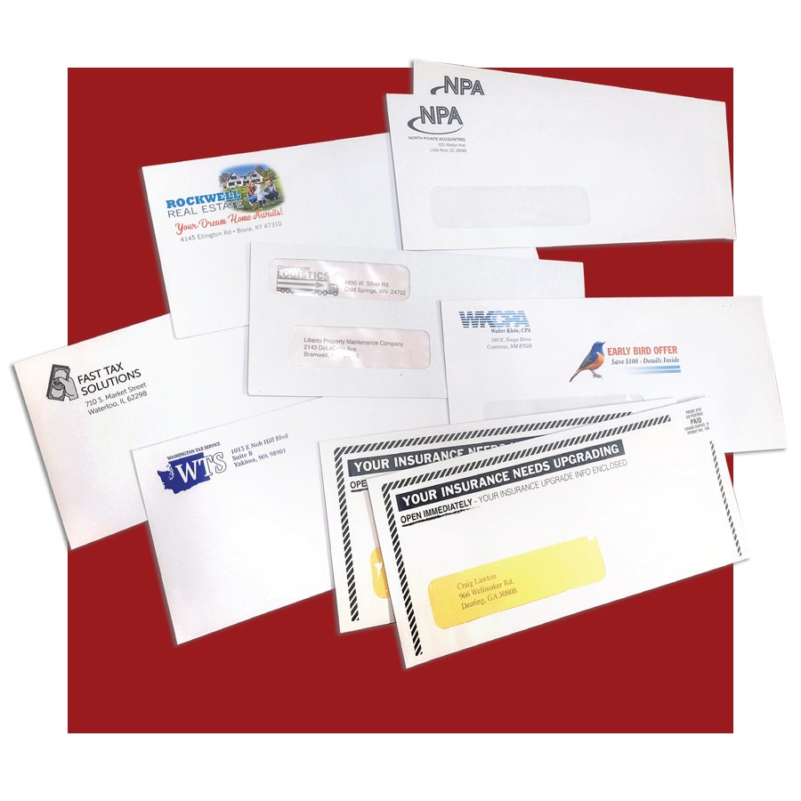Custom Business Envelopes Printed Direct from the Manufacturer - FoldersandEnvelopes.com